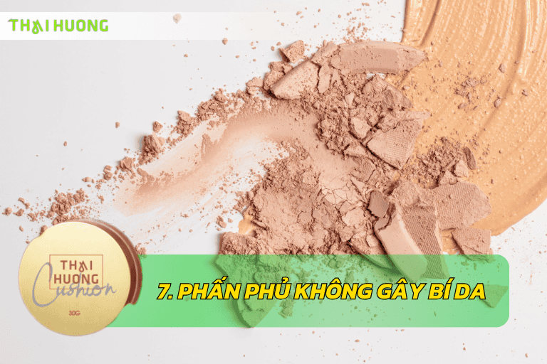 Phấn phủ không gây bí da giúp da không bị bít tắc lỗ chân lông trong mùa hè