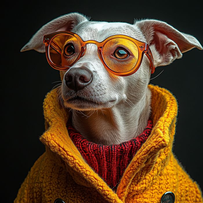 Ảnh chó ngầu với dáng đứng mạnh mẽ và cá tính