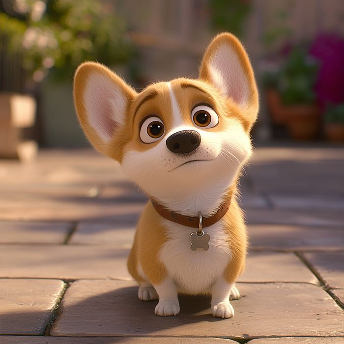 Hình ảnh con chó hoạt hình