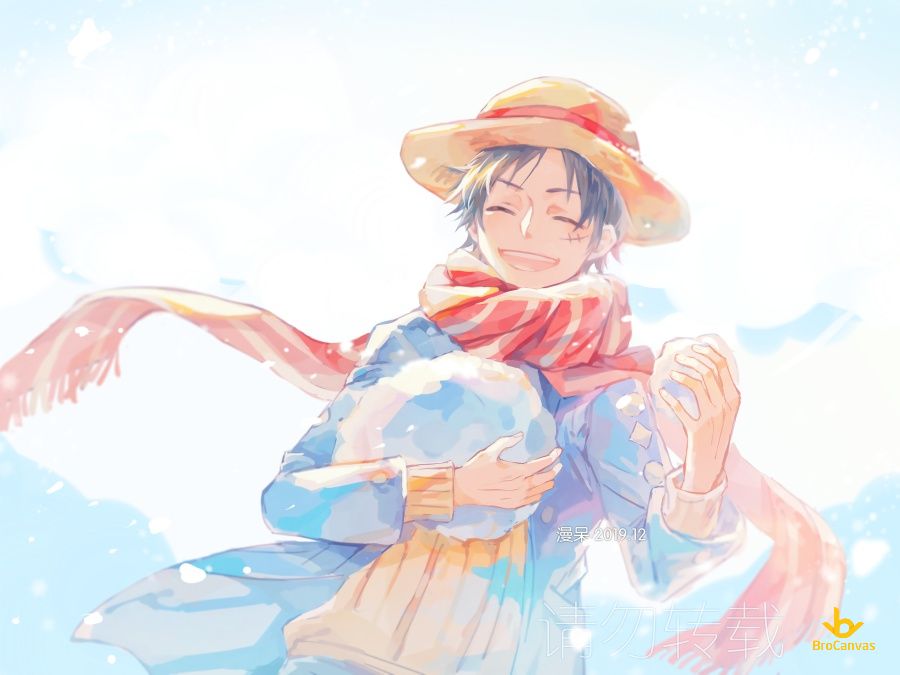 Hình ảnh Monkey D.Luffy Mùa đông