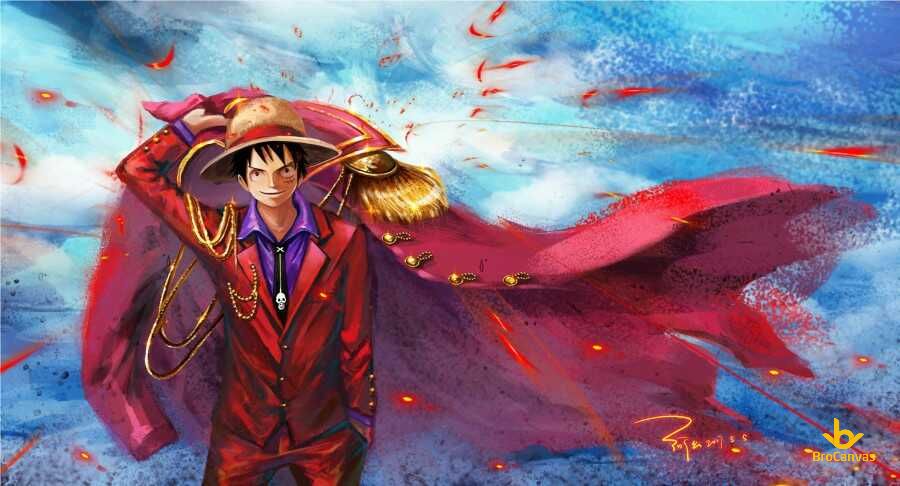 Hình ảnh Nếu Luffy Là đô đốc Hải Quân
