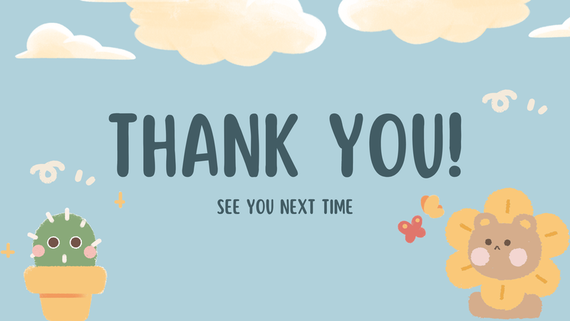 Nền Thank you đáng yêu