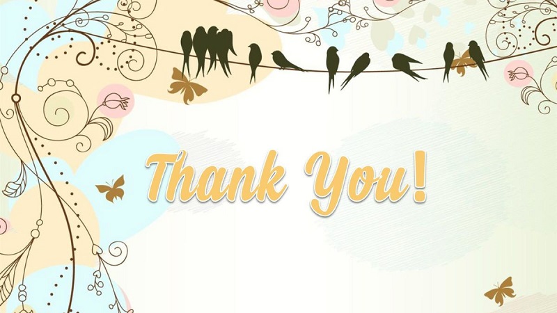 Nền powerpoint cảm ơn dễ thương
