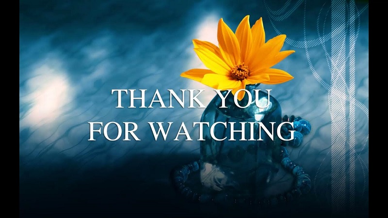 Nền Thank for watching đẹp