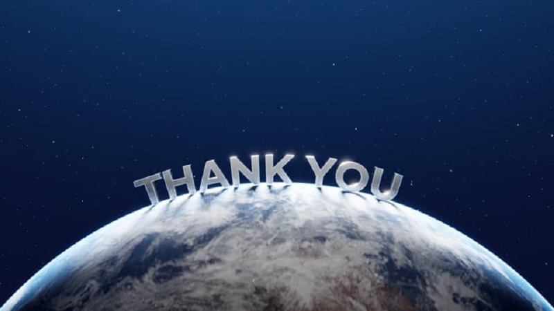 Nền Thank for watching vũ trụ