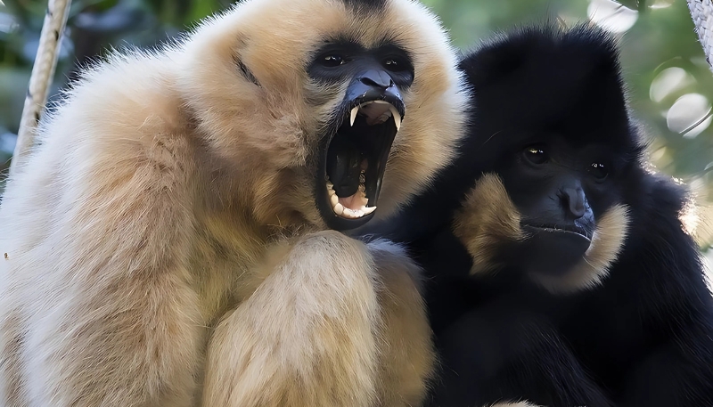 Ảnh nền khỉ 3D chu mỏ thú vị