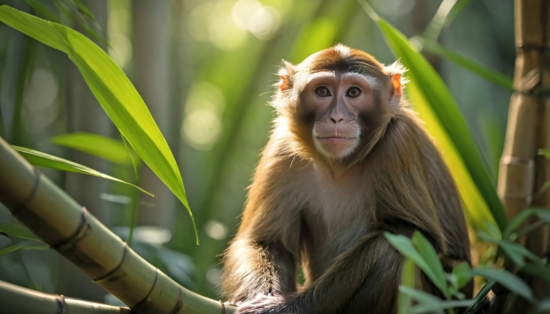 Ảnh nền khỉ 3D chu mỏ nổi bật