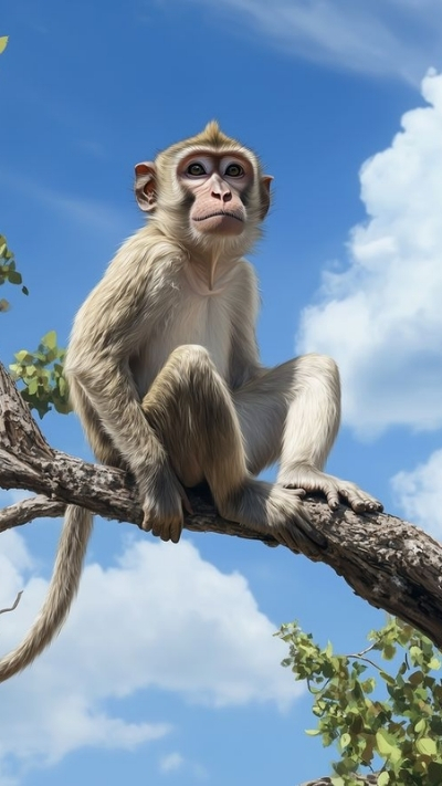 Ảnh nền khỉ 3D cute thú vị