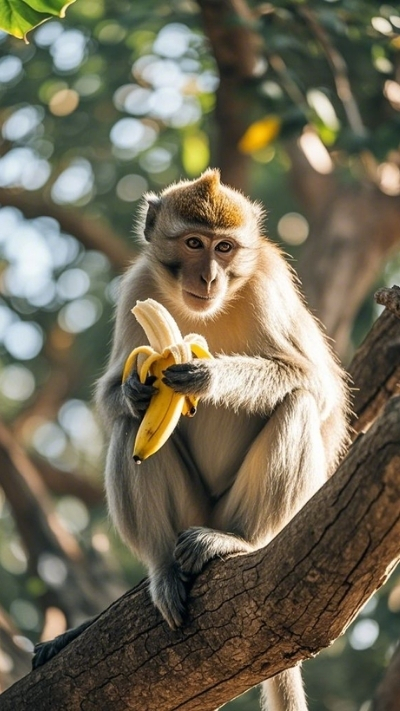 Ảnh nền khỉ 3D cute độc đáo