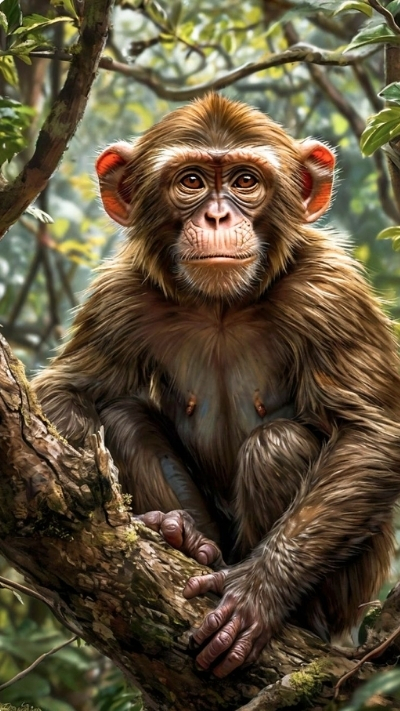 Ảnh nền khỉ 3D ngầu mãnh liệt