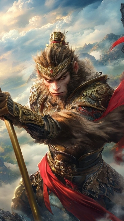 Ảnh nền khỉ 3D hoạt hình dễ thương