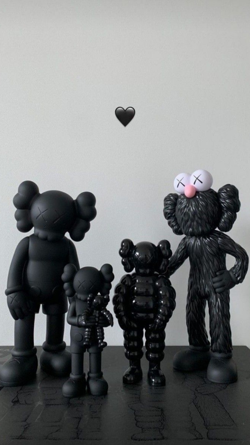 hình nền bearbrick hoạt hình cute