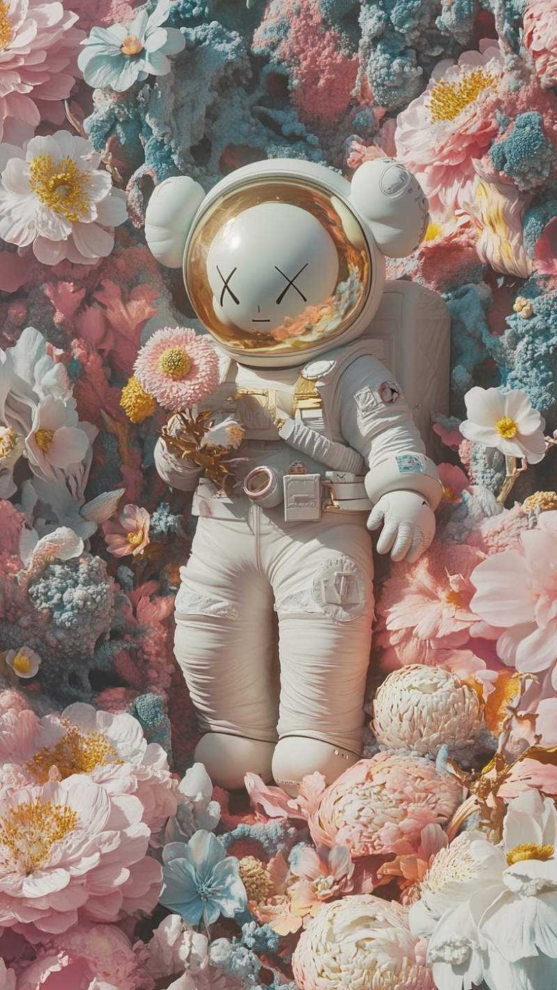 hình nền bearbrick hoạt hình ngọt ngào