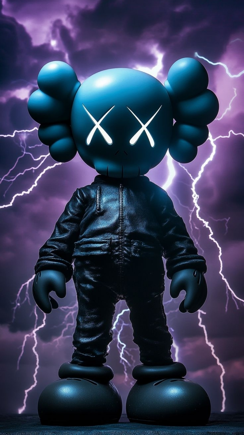 hình nền bearbrick nghệ thuật cực chất