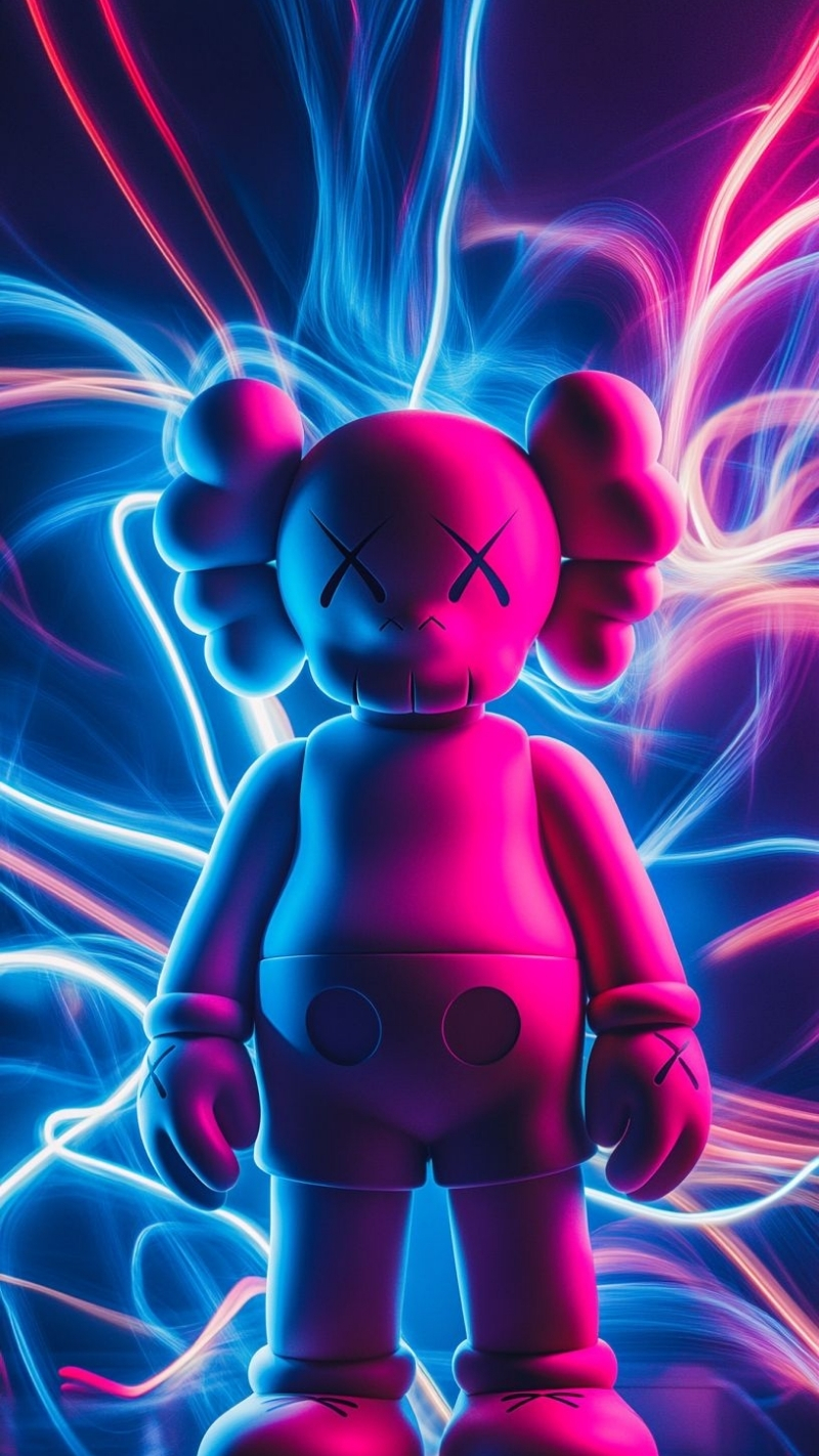 hình nền bearbrick nghệ thuật độc lạ