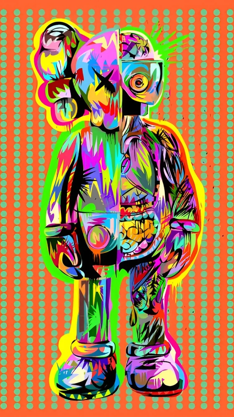 hình nền bearbrick ngầu cực chất