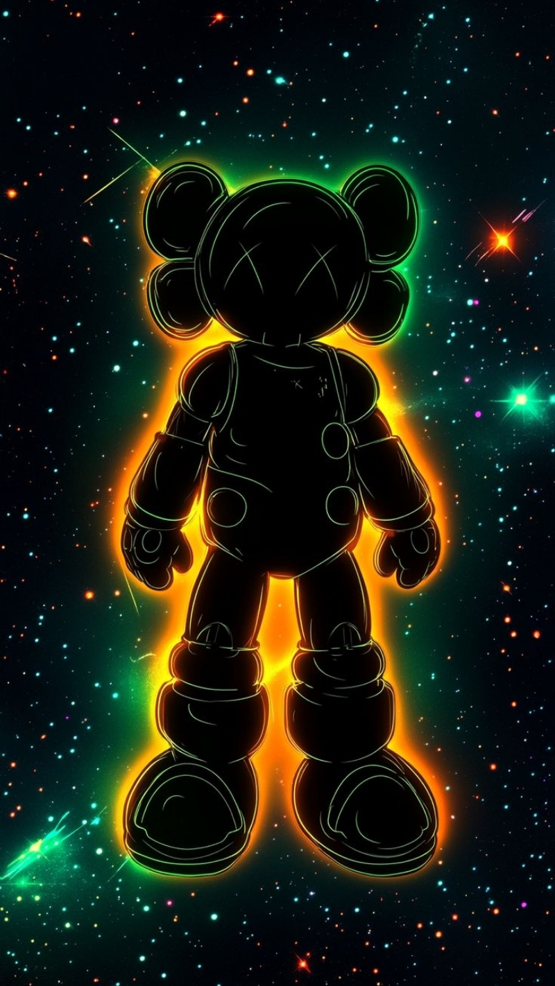 hình nền bearbrick nghệ thuật đẹp mắt