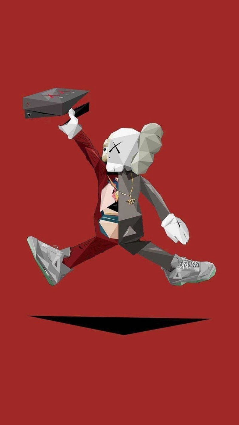 hình nền bearbrick nghệ thuật lên ngôi