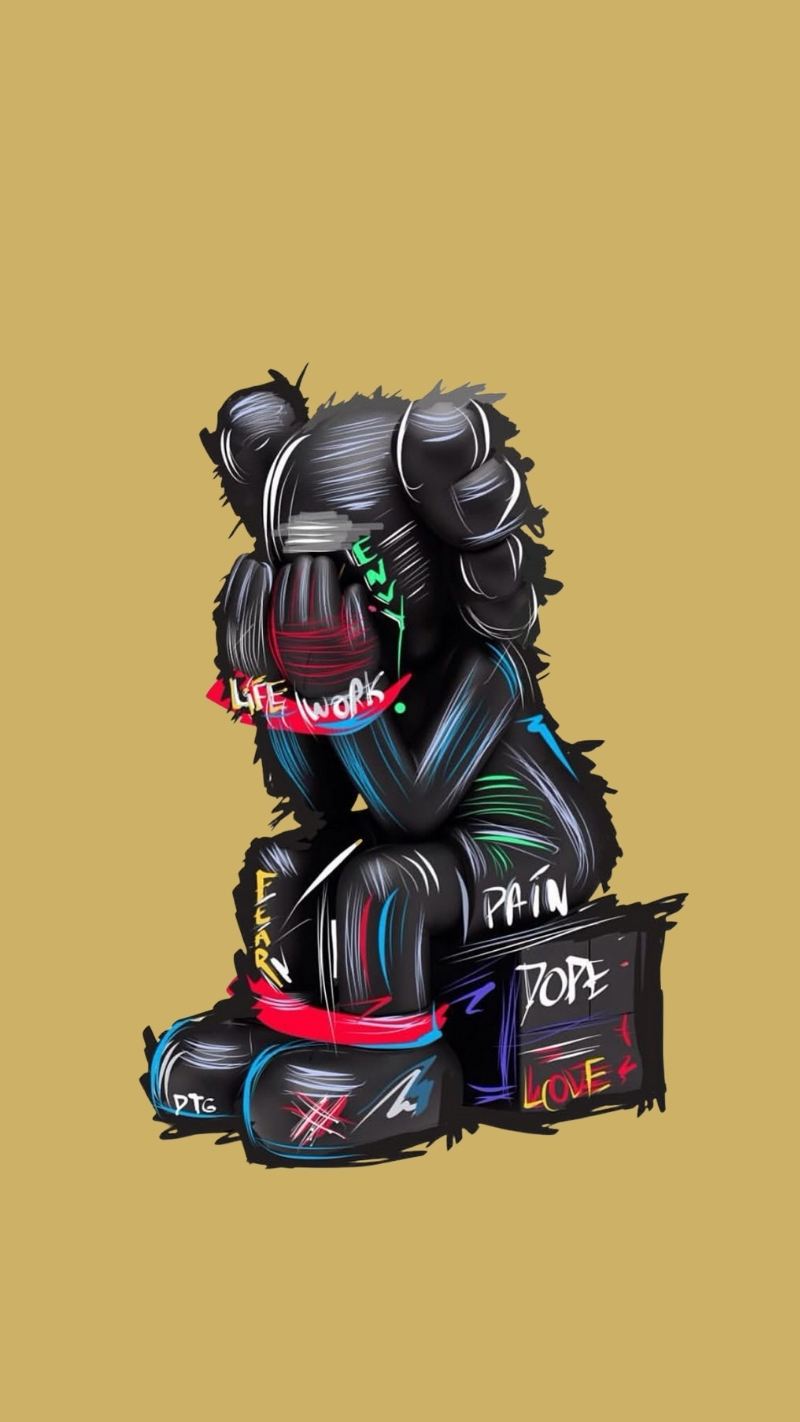 hình nền bearbrick ngầu đẹp mê ly