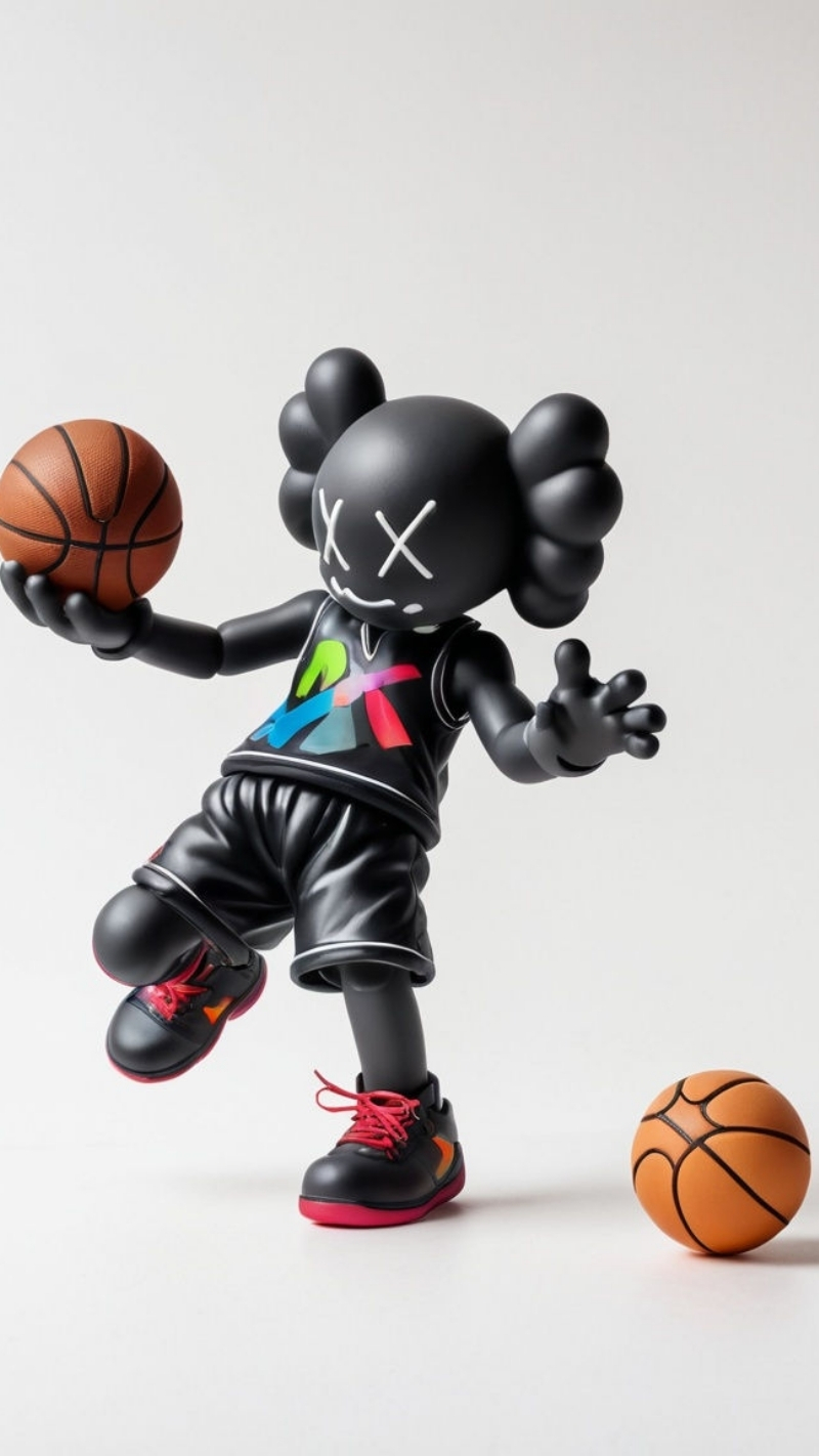 hình nền bearbrick ngầu phong cách