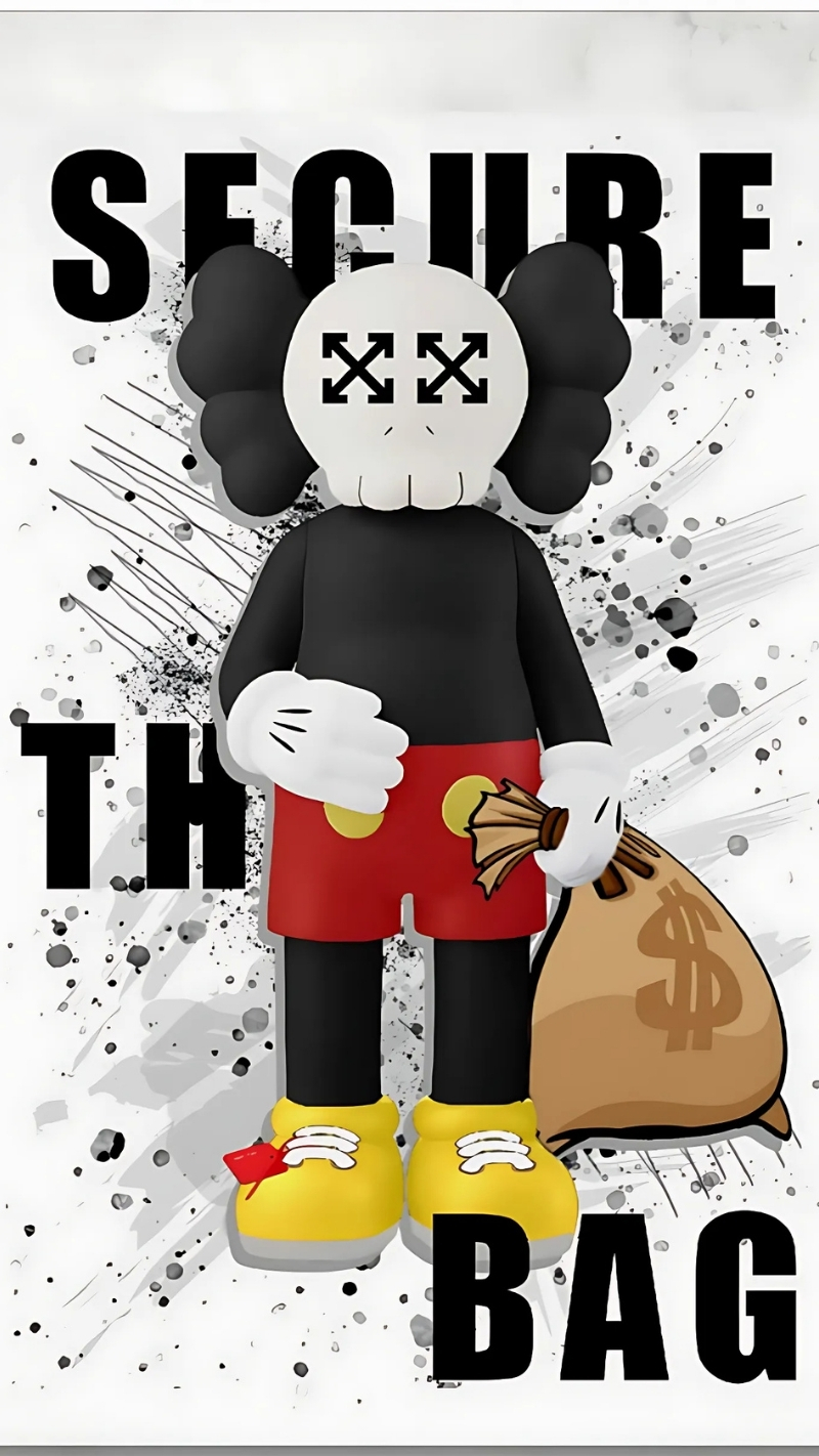 hình nền bearbrick ngầu street style