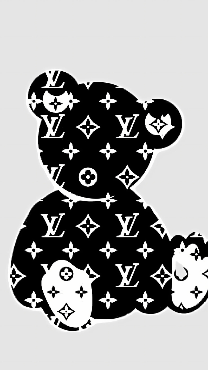 hình nền bearbrick lv đẹp sang