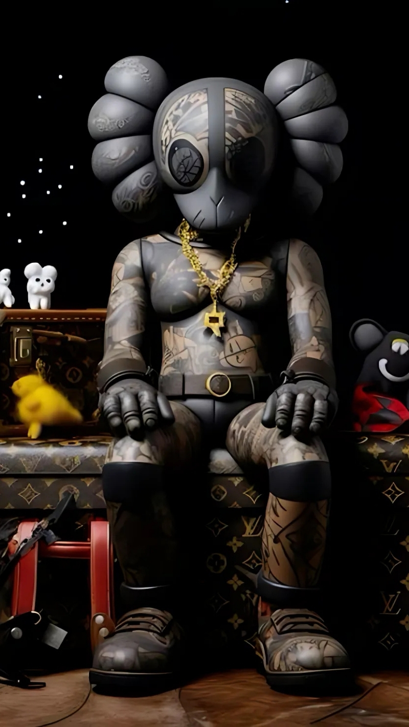 hình nền bearbrick lv nổi bật