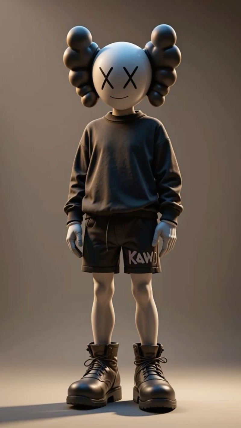 hình nền bearbrick 3d rõ nét