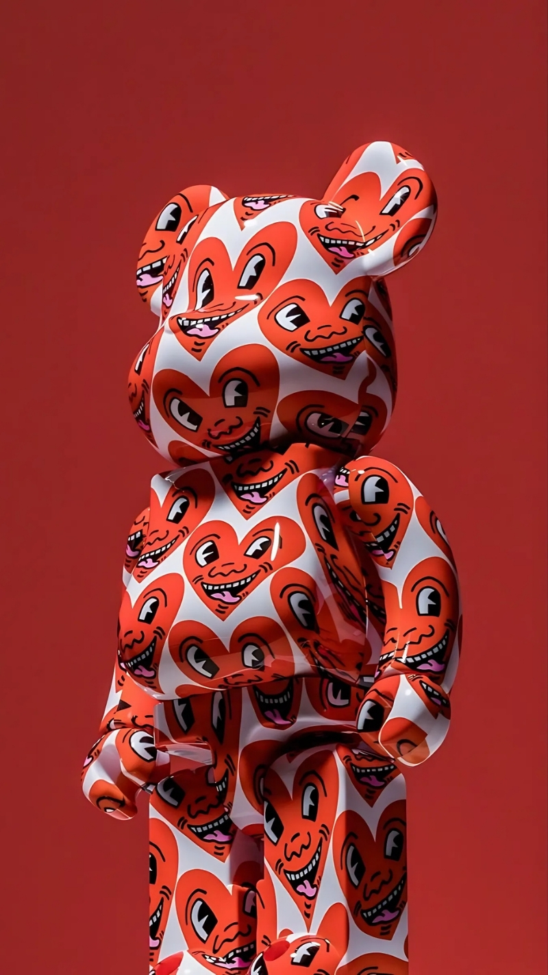 hình nền bearbrick 3d huyền ảo