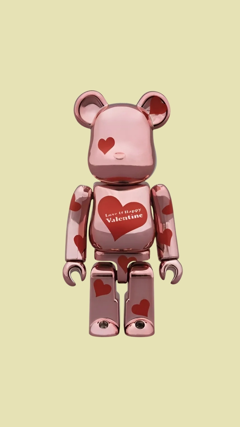 hình nền bearbrick 3d tinh xảo