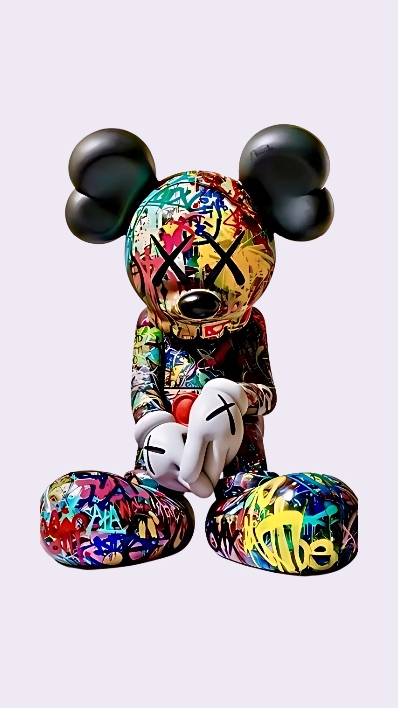 hình nền bearbrick 3d chuyển động