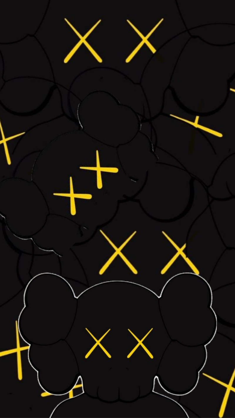 hình nền bearbrick đen siêu ngầu