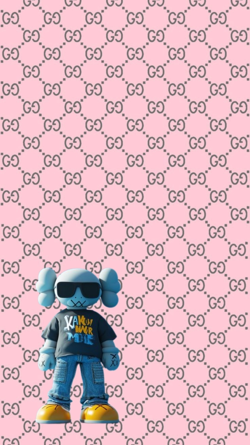 hình nền bearbrick gucci sành điệu