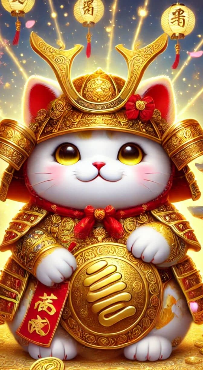 Hình nền mèo samurai 2