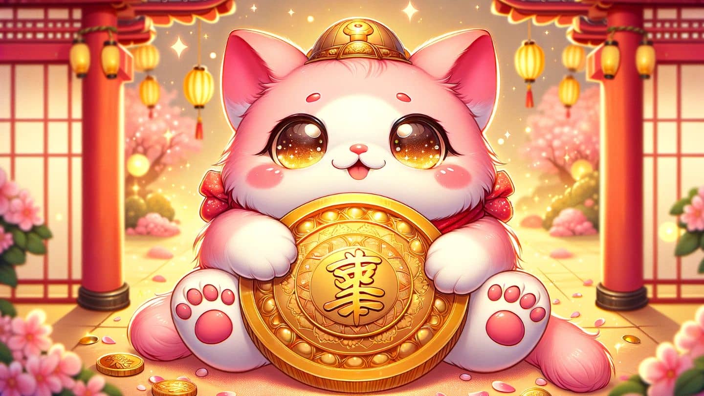 Hình nền mèo thần tài hd 2