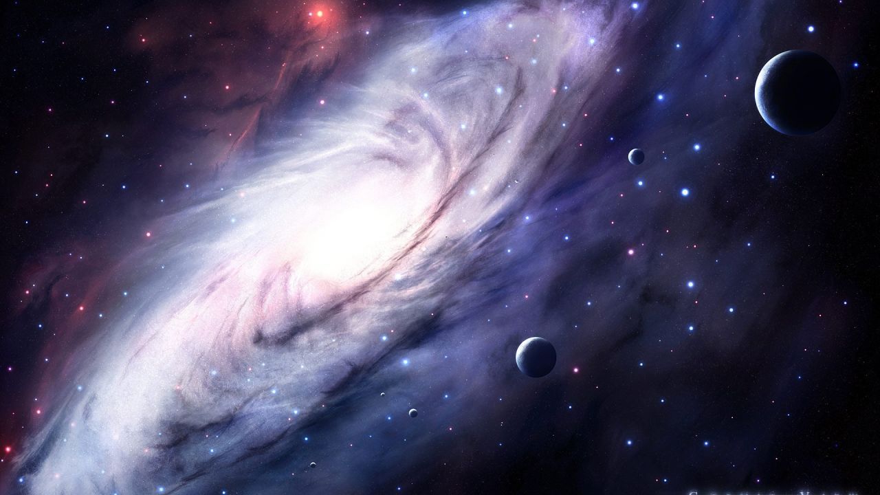 Hình nền PowerPoint galaxy trong tầm tay