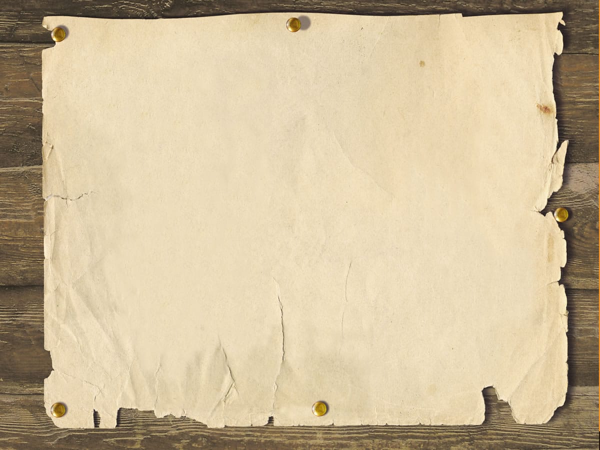 Hình nền PowerPoint tờ giấy được đóng đinh trên tường