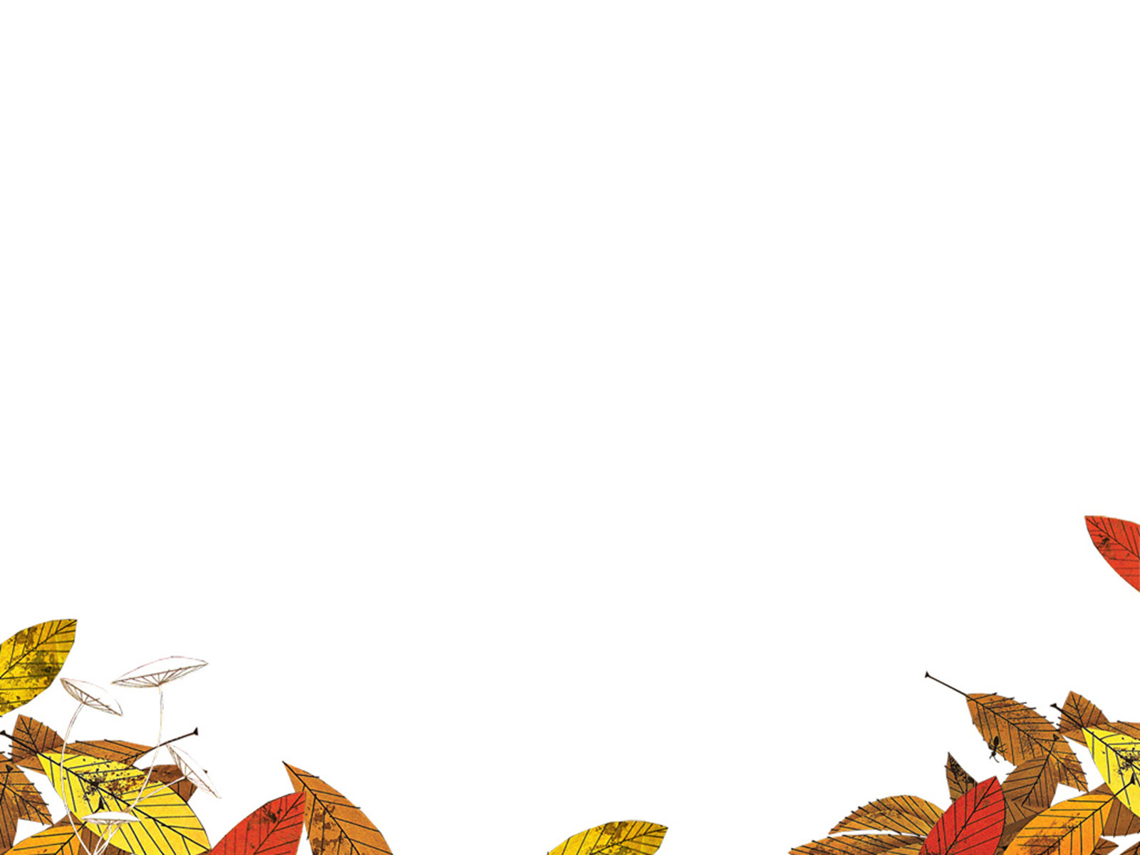 Hình nền PowerPoint với những chiếc lá mùa thu