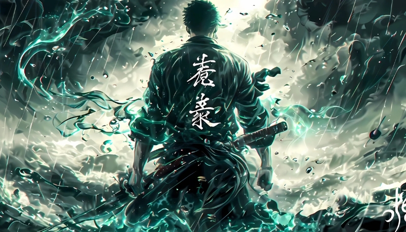 ảnh nền zoro 4k máy tính năng động