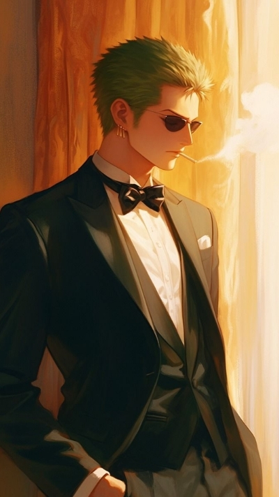 ảnh nền zoro đeo kính cực ngầu