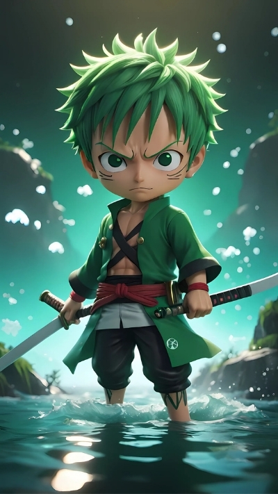 ảnh nền zoro cute màu sắc