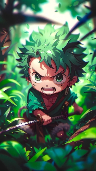 ảnh nền zoro cute tối giản