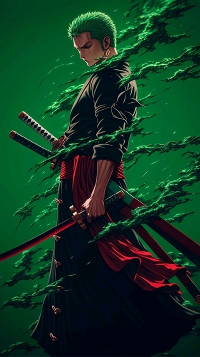 ảnh nền zoro chiến đấu đáng yêu