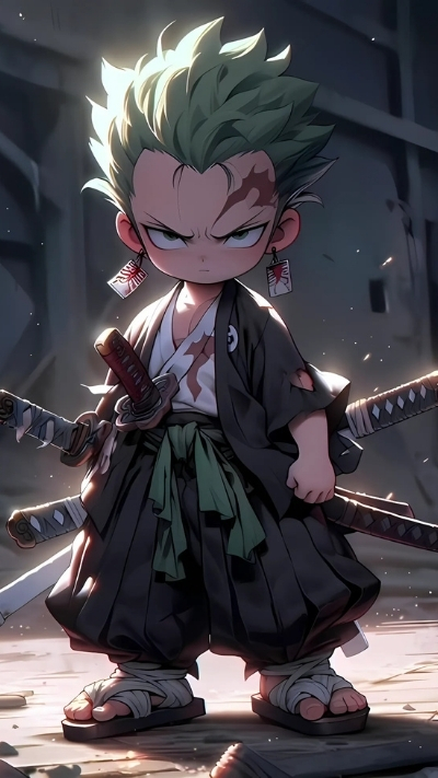ảnh nền zoro nhỏ chibi