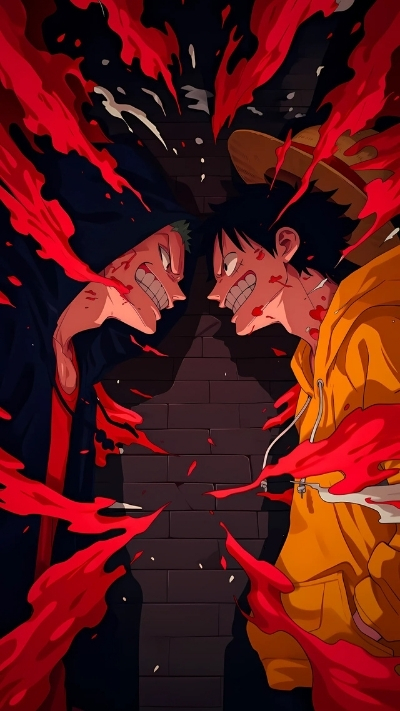 ảnh nền zoro và luffy cảm xúc