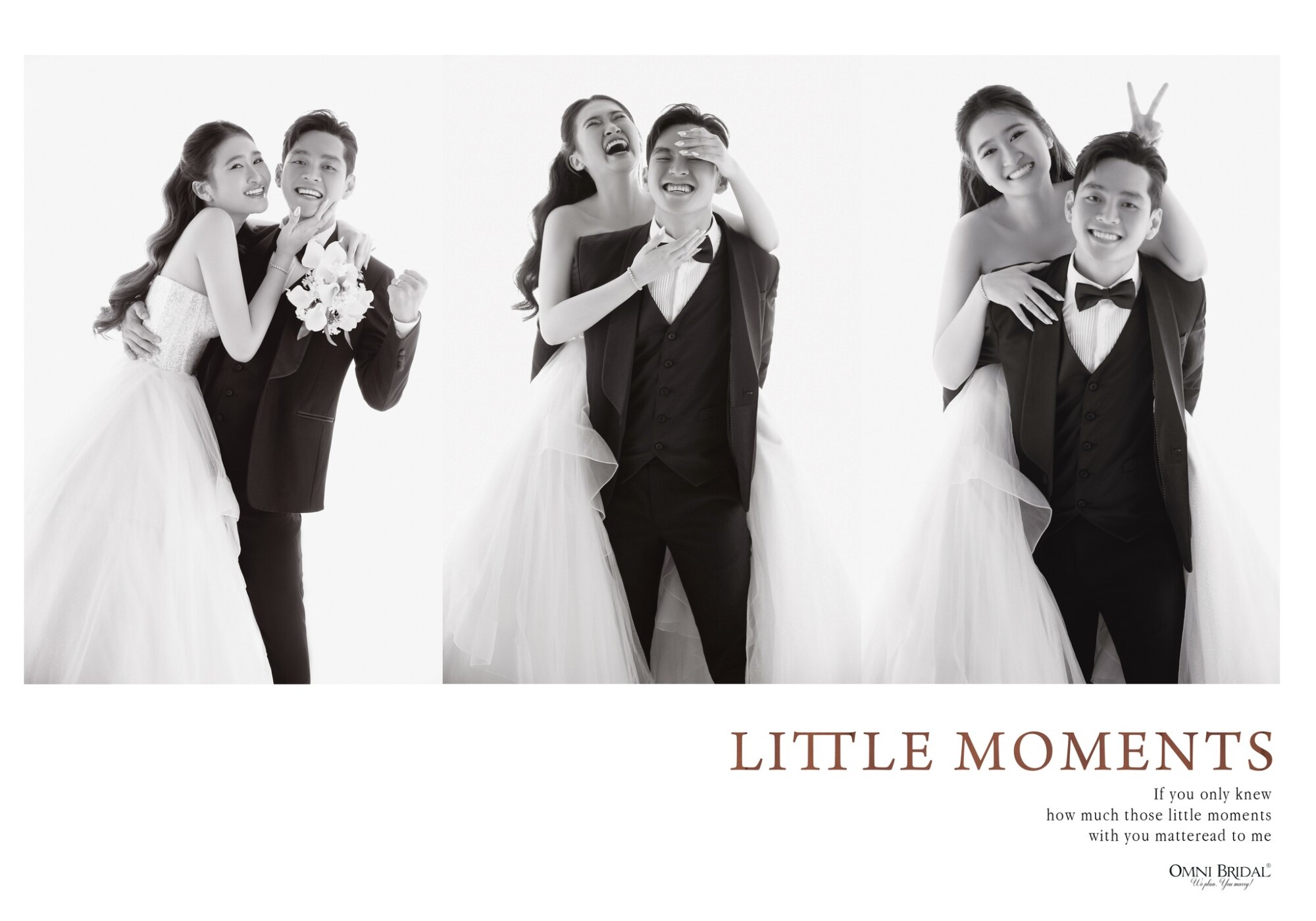 Tạo lớp trang điểm tự nhiên khi chụp ảnh cưới đen trắng