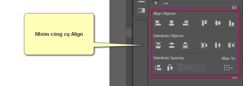 nhóm công cụ align