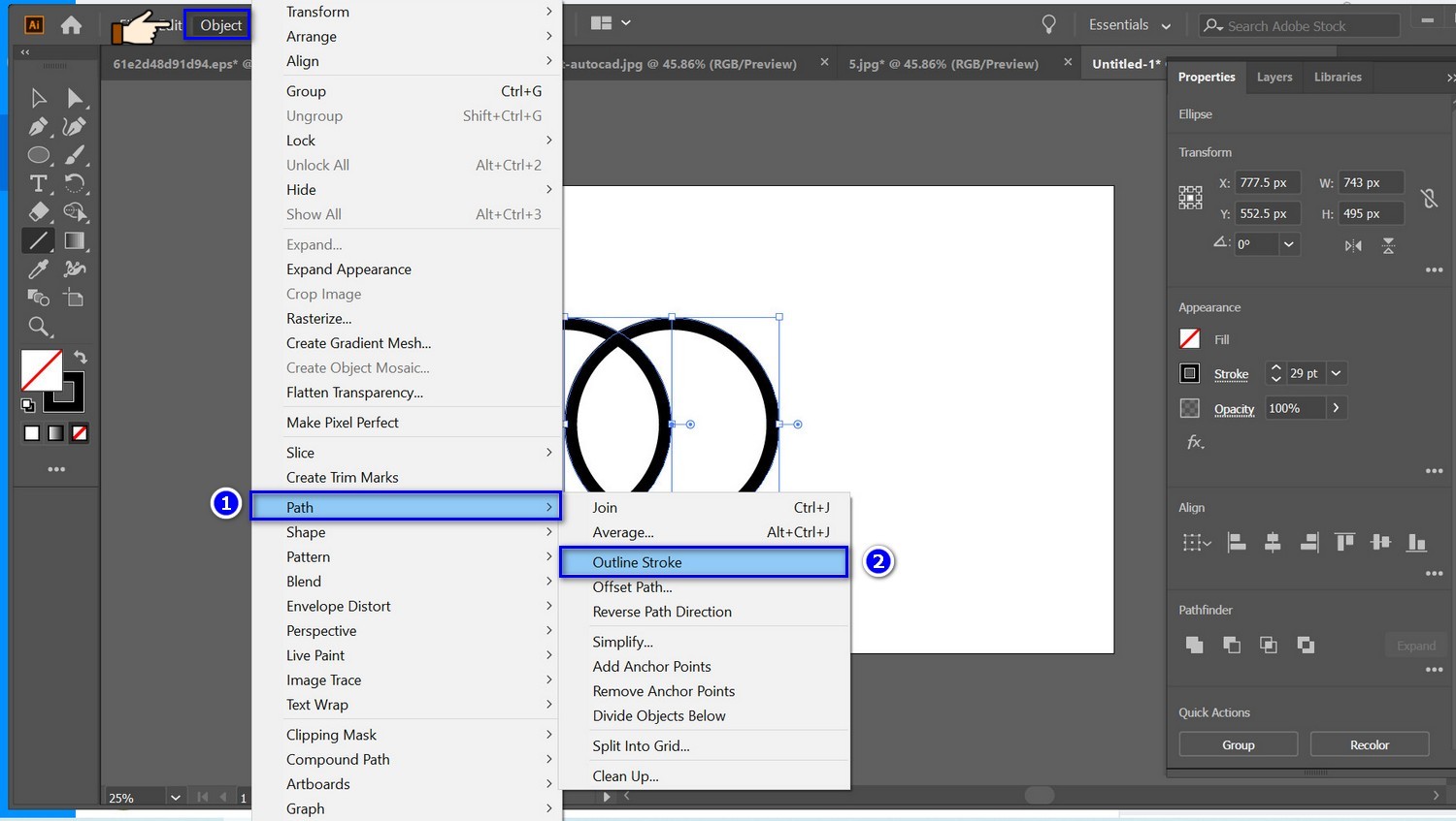 hình ảnh chuyển stroke sang vecto