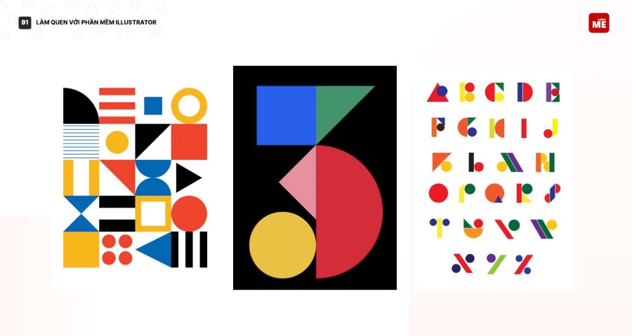 Lộ trình học Illustrator từ cơ bản cho người mới bắt đầu - Thực hành các công cụ cơ bản