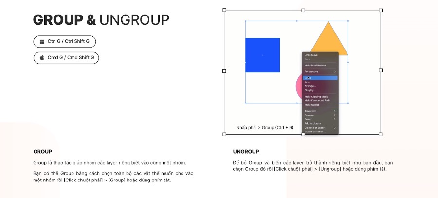 Lộ trình học Illustrator từ cơ bản cho người mới bắt đầu - Thực hành các công cụ cơ bản